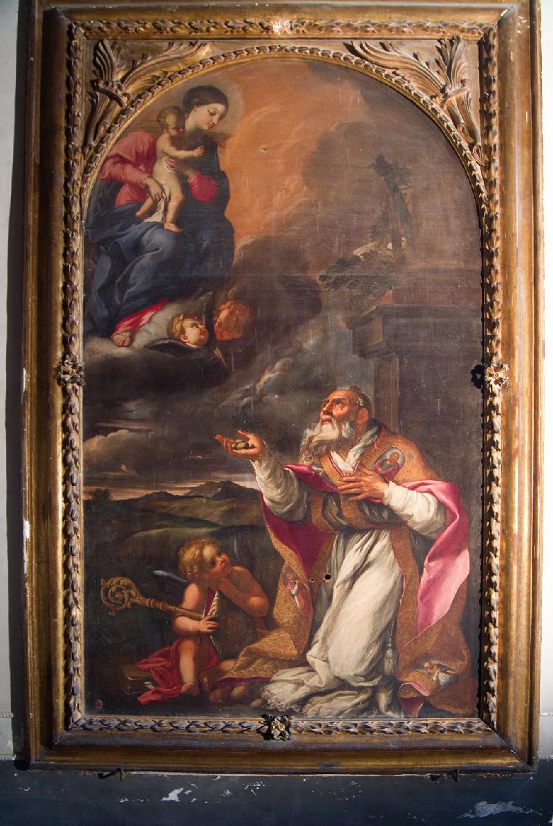 30-Ambito napoletano seconda metà sec. XVII, Madonna appare a San Liborio-beweb